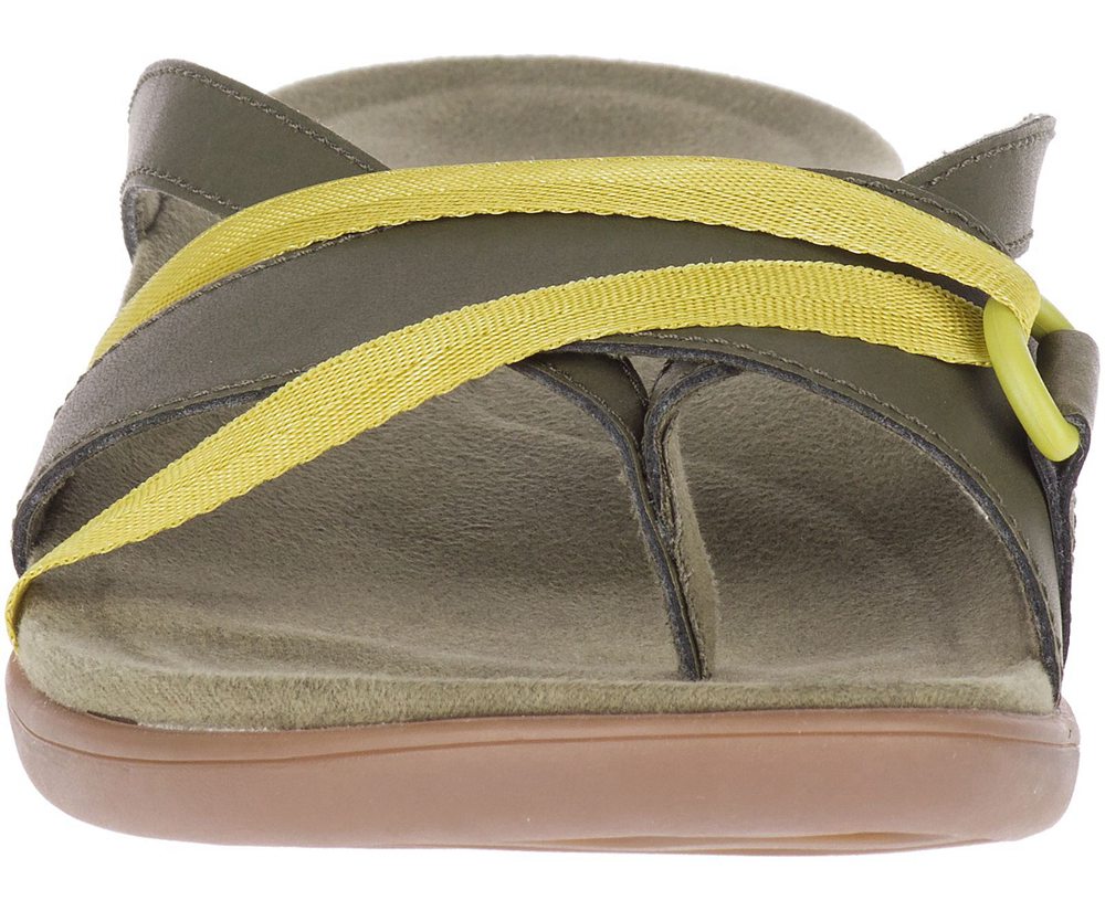 Merrell Sandals Olive - District Kindra Thong - Womens 61BZIUTQO